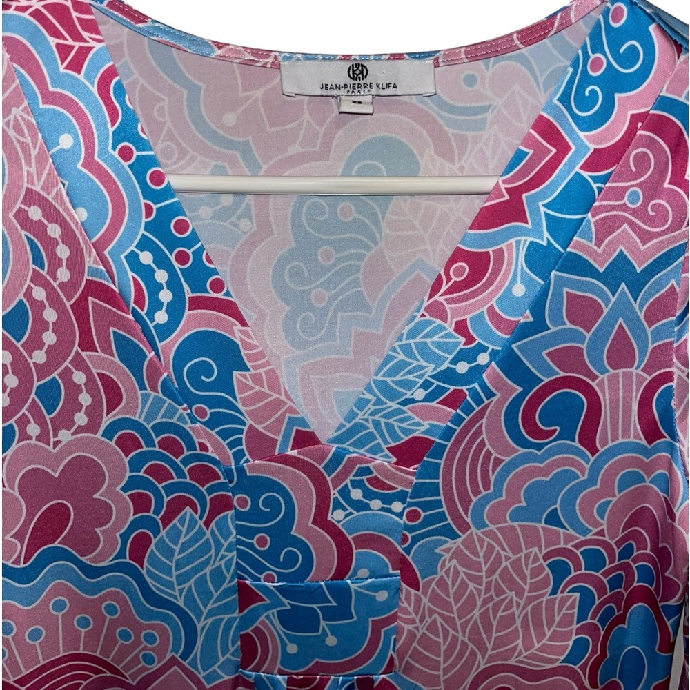 Jean-Pierre‎ Klifa Paris Dress Pink and Blue Shades XS - Picture 4 of 7